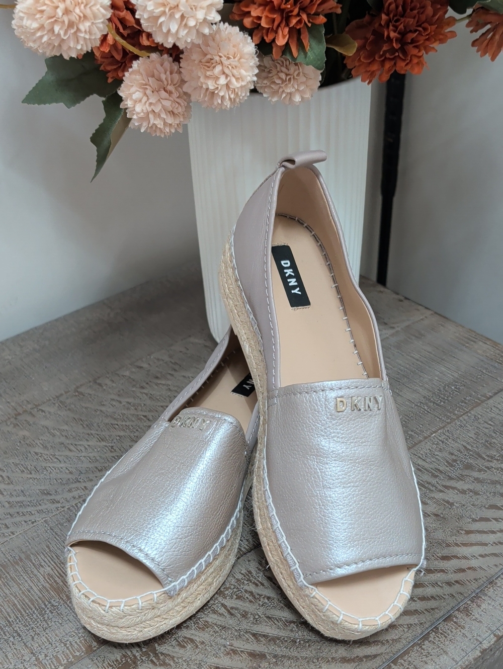 DKNY Mer Peep-Toe Espadrille Sandal